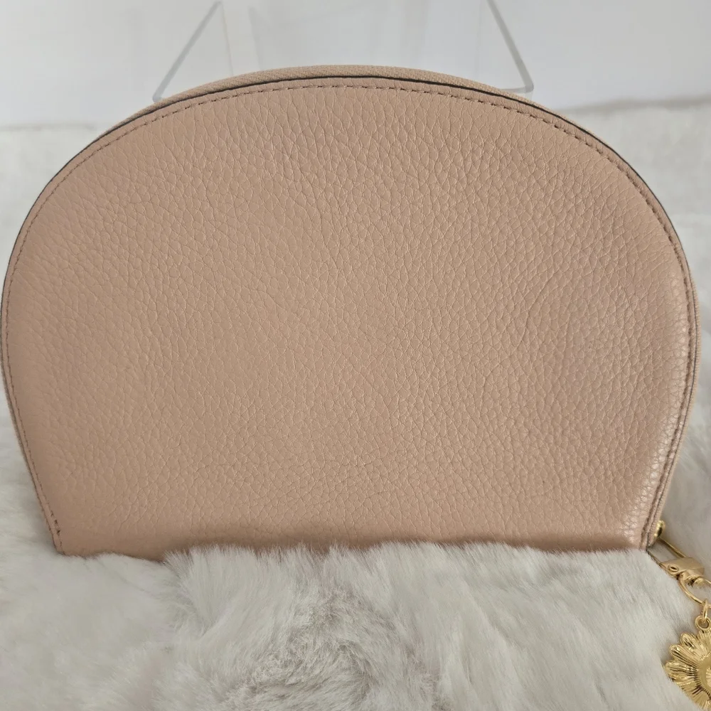 Kate Spade Light Pink Pebbled Leather Jackson Street Half Moon Women's Wristlet